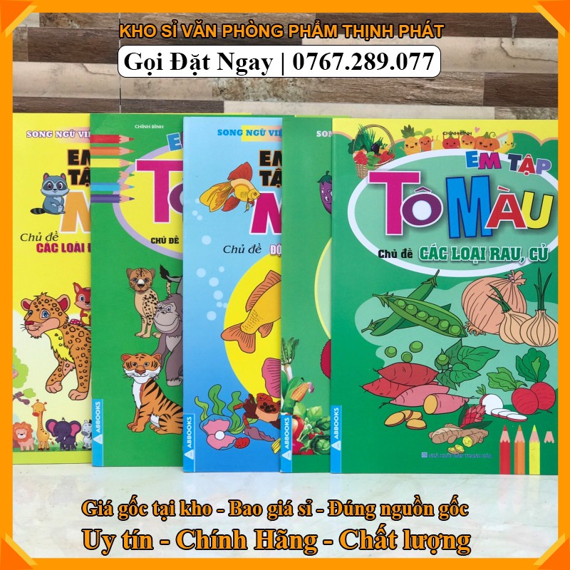 Em tập tô màu theo các chủ đề