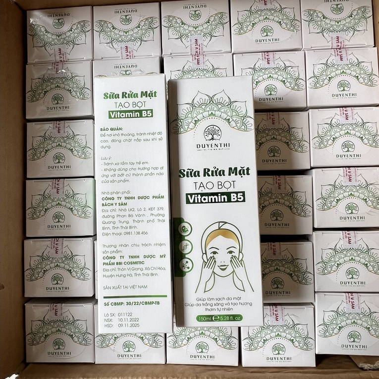 Sữa Rửa Mặt Bách Y Sâm DA DẦU MỤN SẠCH SÂU TẠO BỌT 150ml ( SỮA RỬA MẶT TẠO BỌT VITAMIN B5 Duyên Thị )