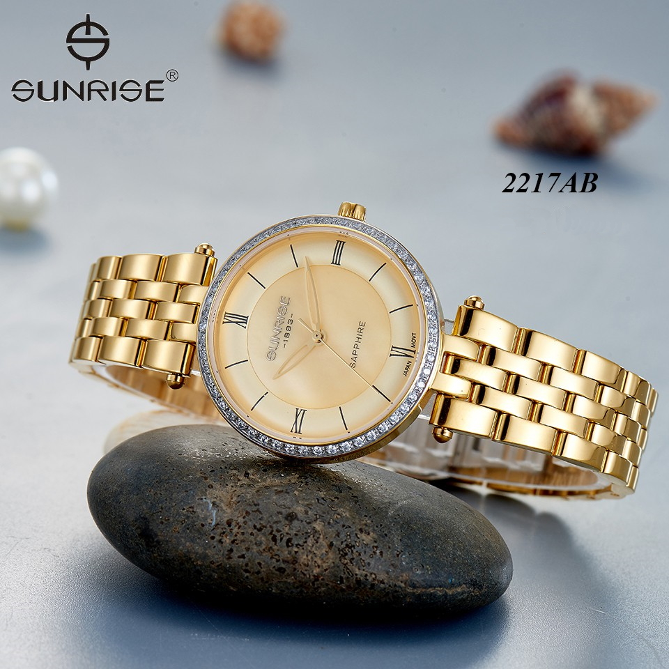 [HCM]Đồng hồ nữ SUNRISE 2217AB Chính hãng