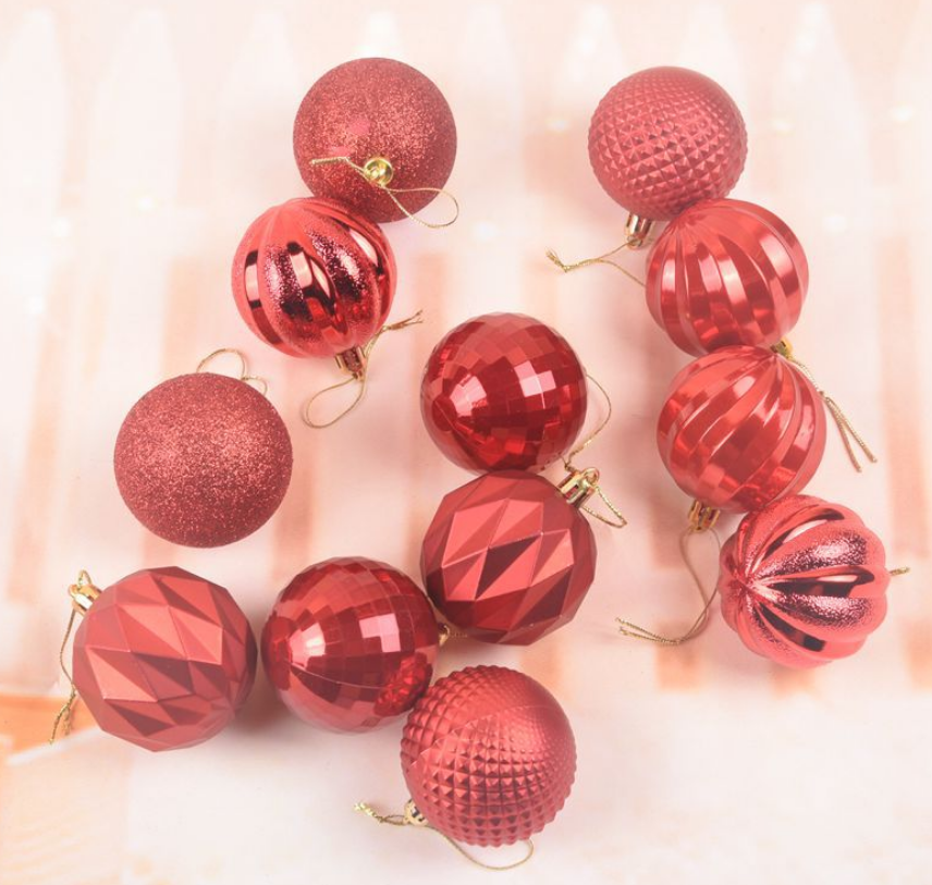 Set 6 quả châu trang trí noel 6cm MẪU E2 (ấn mua ngay để chọn phân loại)