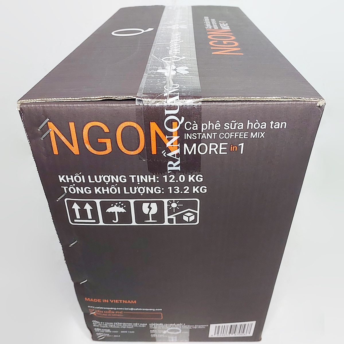 Cà phê sữa Ngon Trần Quang bịch 1.2Kg (60 gói nhỏ 20g) Coffee Cafe