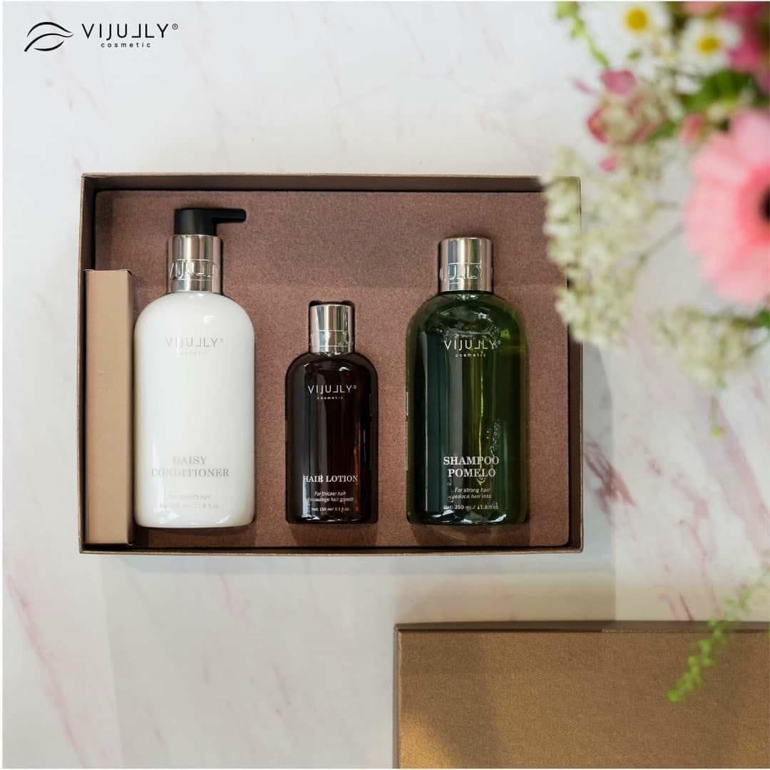 COMBO GỘI XẢ XỊT BƯỞI VIJULLY Vijully (MẪU MỚI NHẤT)