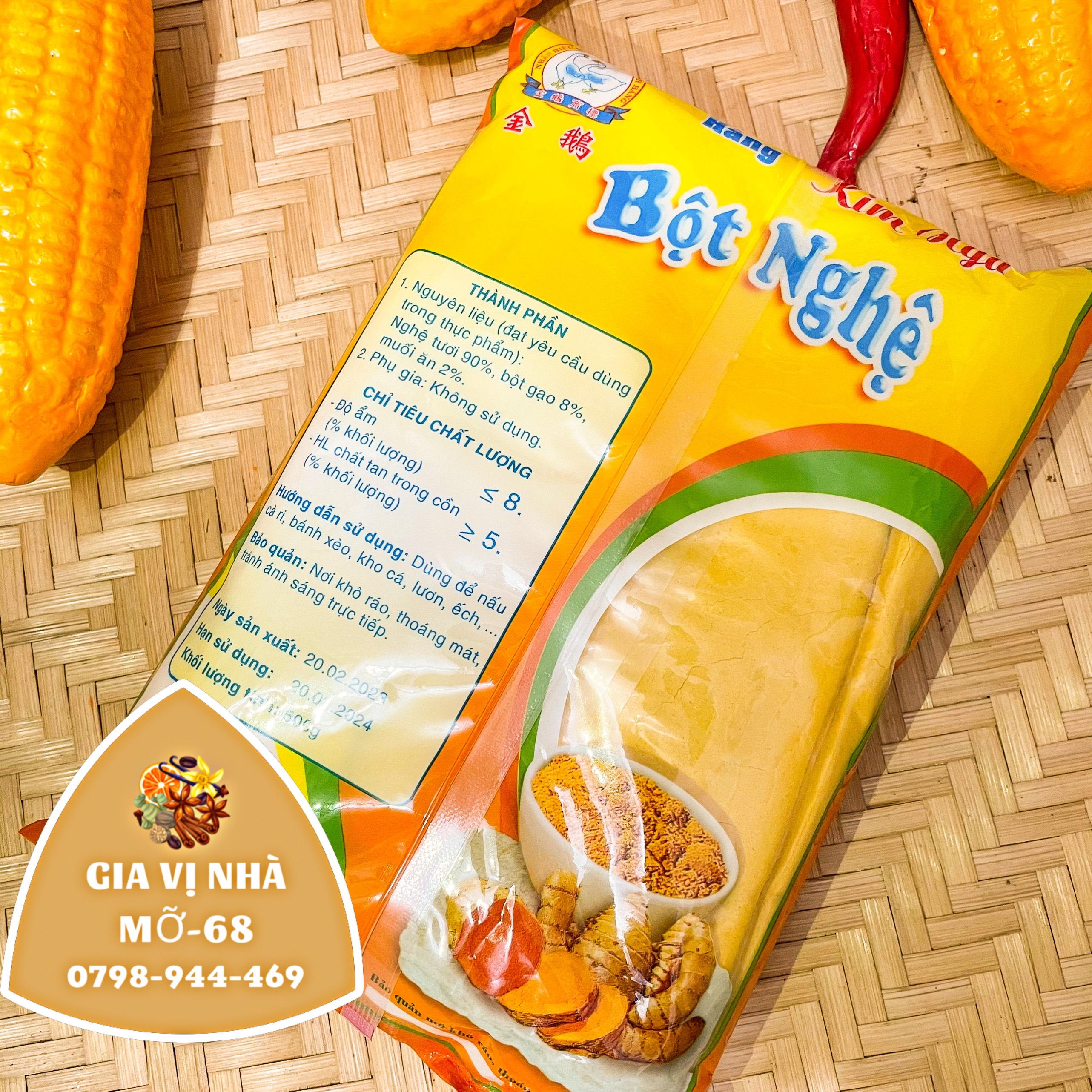 BỘT NGHỆ KIM NGA - 500GR