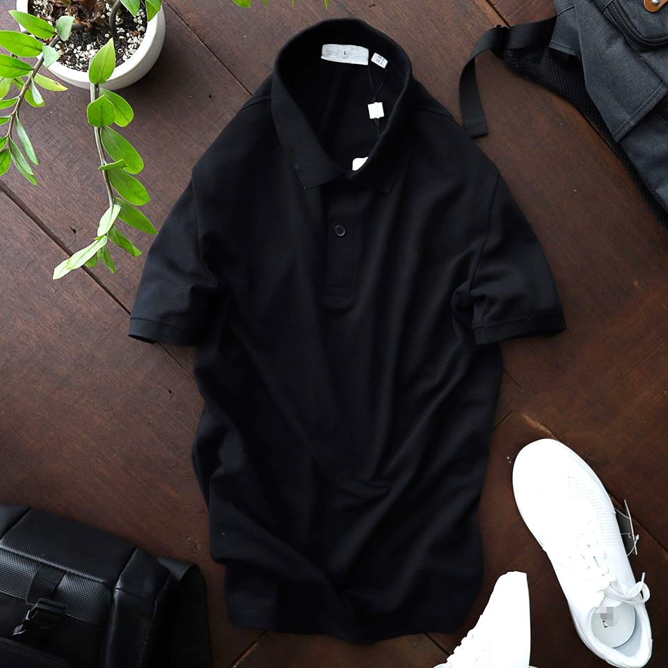 Áo Thun Polo Nữ Và Nam Cổ Bẻ Cá Sấu Nhiều Phom Xuông Vải Dày Mịn Co Dãn Không Xù Lông