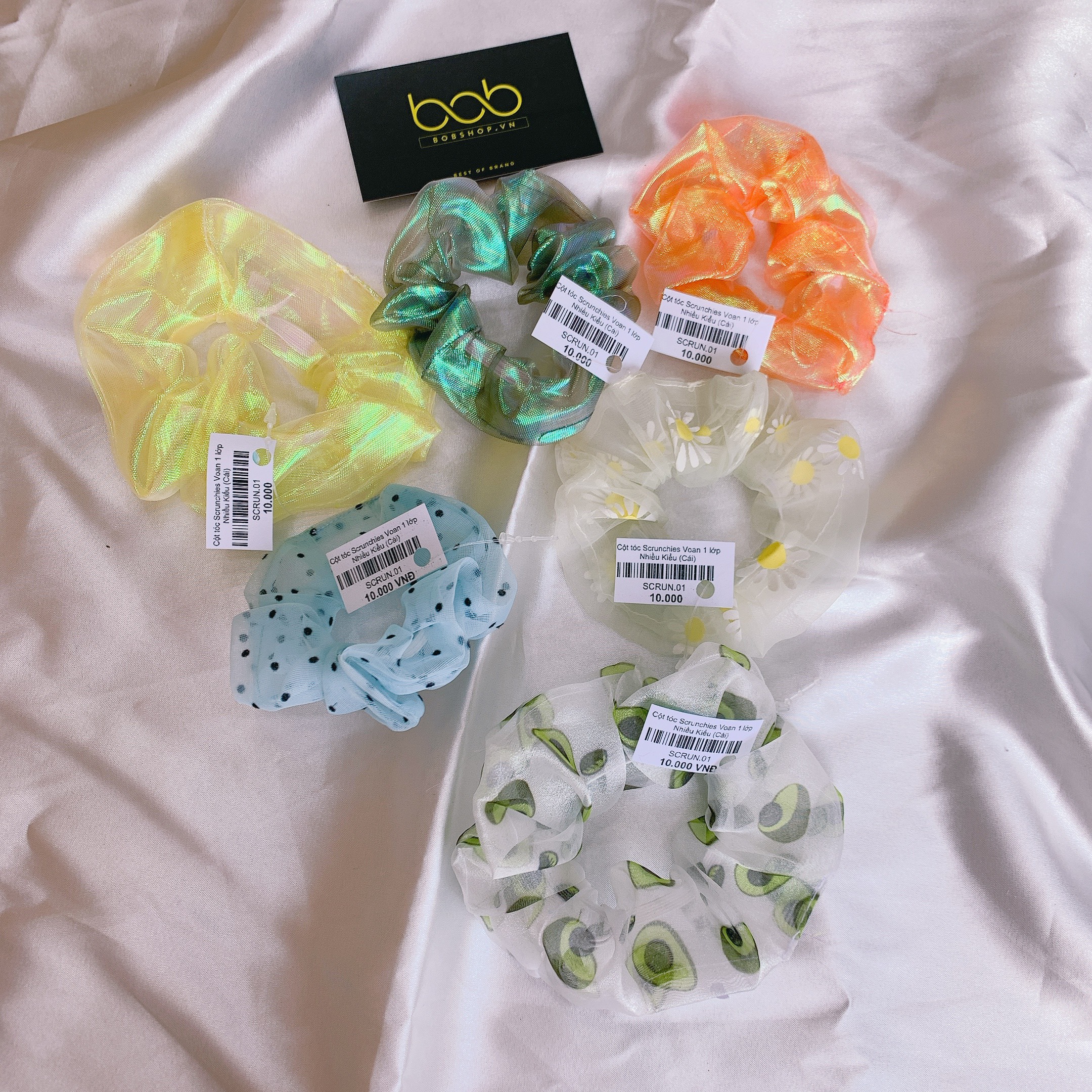 [HCM][NGẪU NHIÊN 10K] Dây buộc tóc cột tóc scrunchies ngẫu nhiên 10K