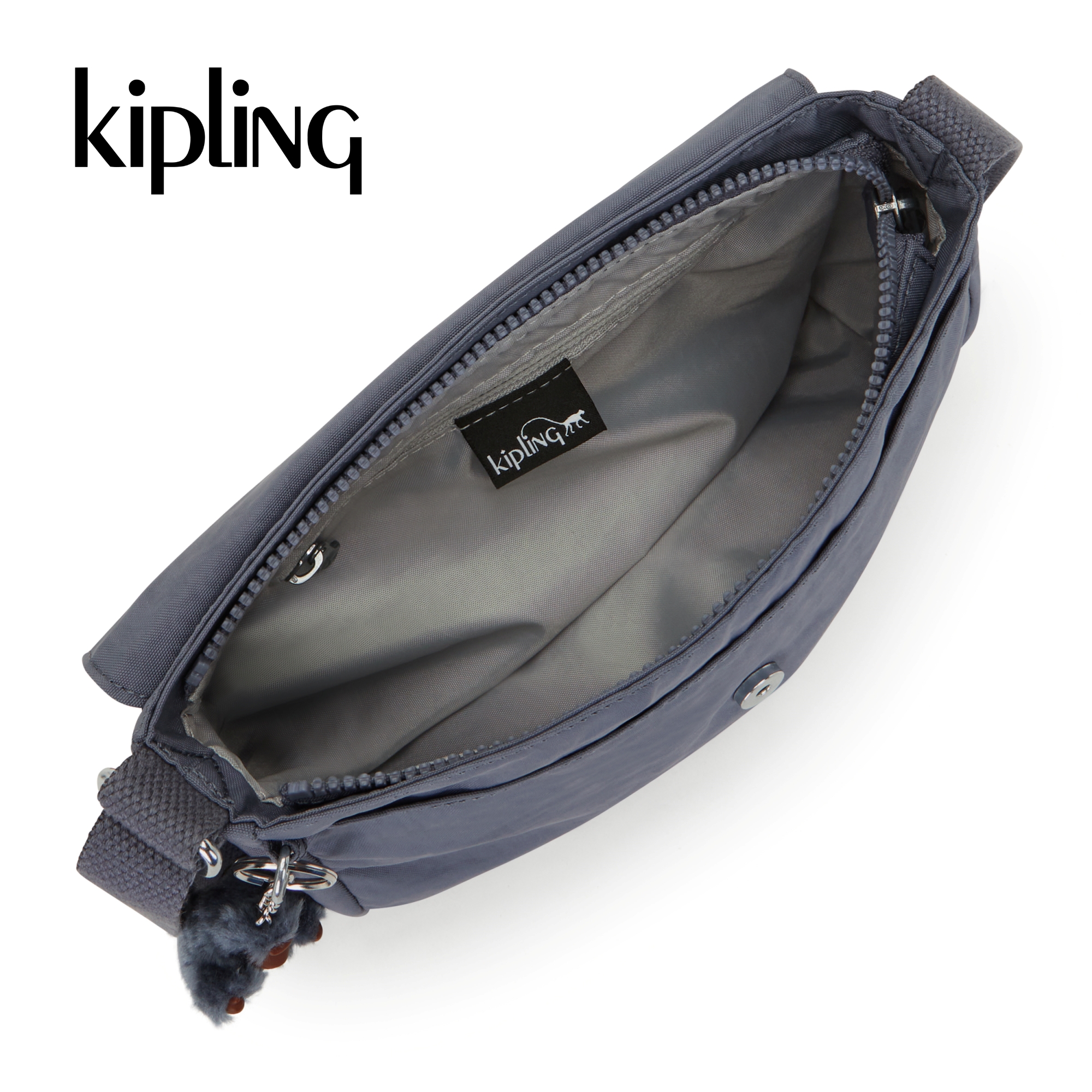 Kipling Túi Đeo Chéo Melillo - Black Tonal/ Perri Blue - HUKI2105