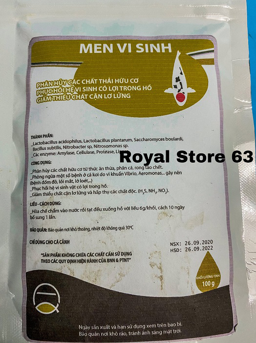 Men Vi Sinh Acpharno phân hủy cho bể cá cảnh 100g