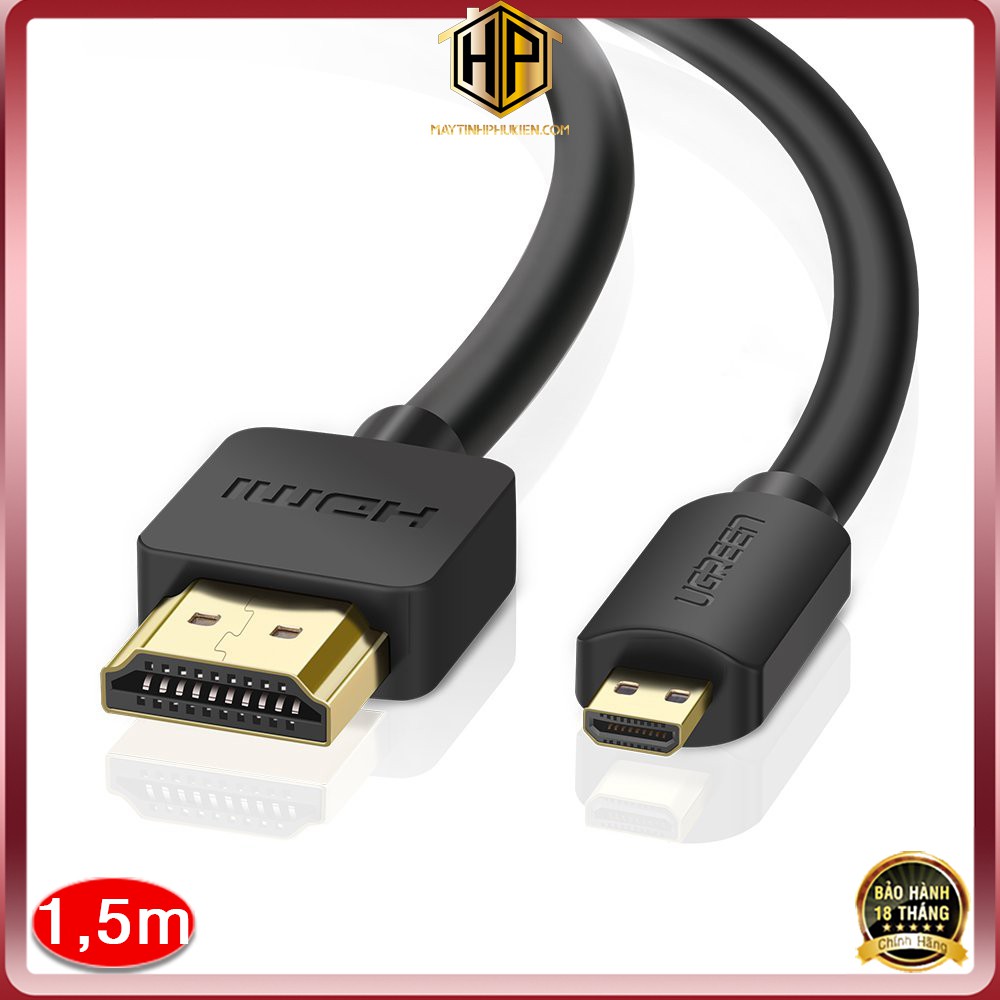 Ugreen 30102 - cáp chuyển đổi micro hdmi sang hdmi dài 1,5m chính hãng