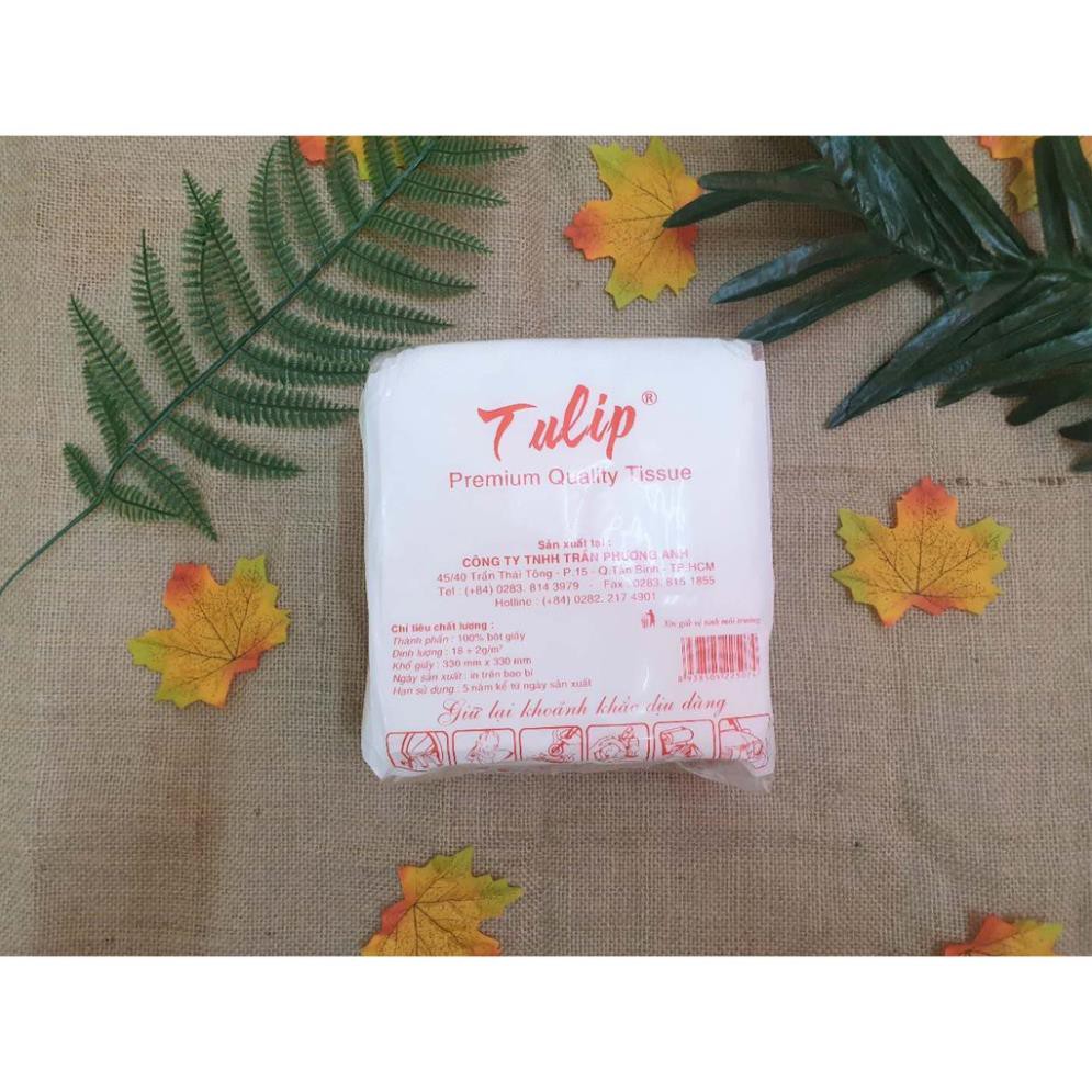 Giấy vuông tulip dùng vệ sinh cho bé
