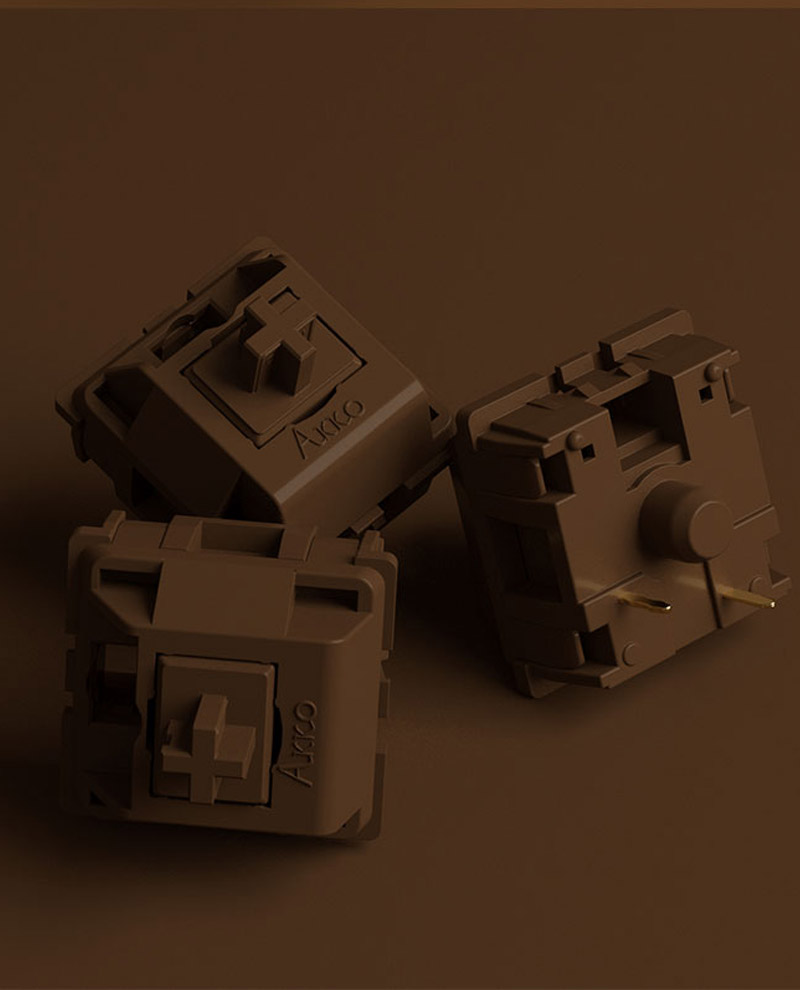AKKO CS Switch – POM Silver - Brown - Pink (45 switch)