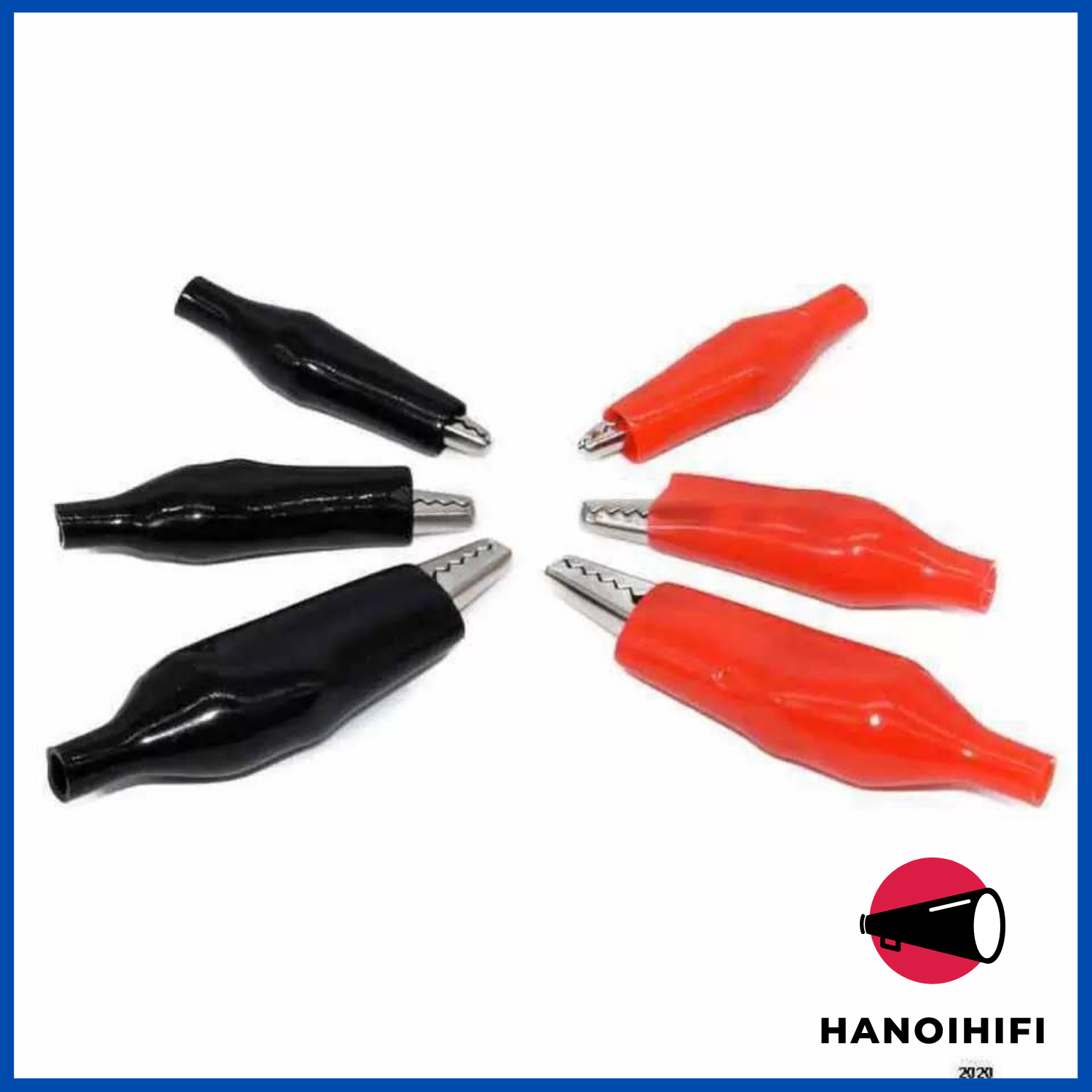 Combo 10 Chiếc Kẹp Cá Sấu [ Siêu Rẻ ]  Nhiều Kích Thước  [ 1 cặp đỏ đen ]