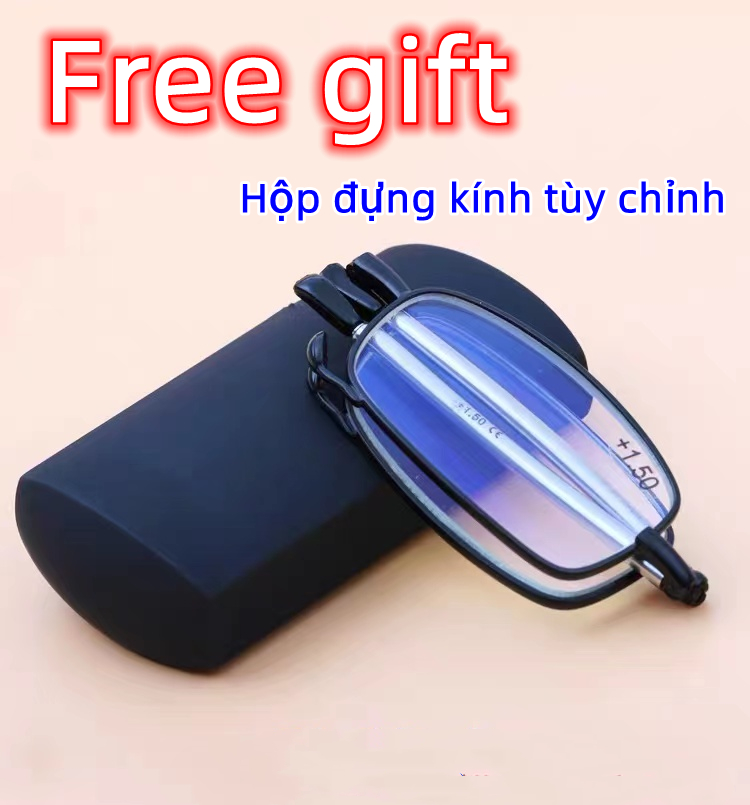 Kính lão gấp gọn chất lượng cao có độ sẵn 0.5-6 độ cho người già đọc sách viễn thị mọi khoảng cách cực tiện lợi nam nữ