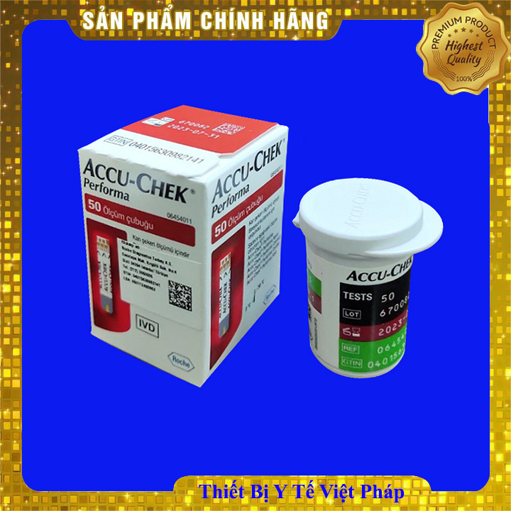 Que thử đường huyết Accu-Chek Performa Hộp 50 Que
