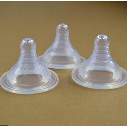 Núm ti silicon siêu mềm cổ rộng thay thế bình sữa ms02