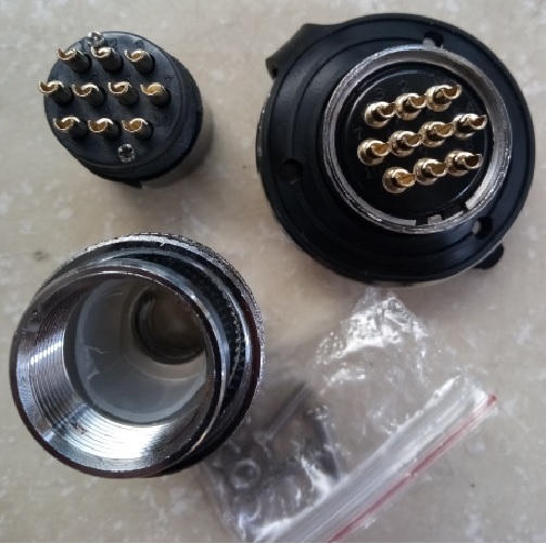 Bộ giắc cắm đực và cái M30 10 chân