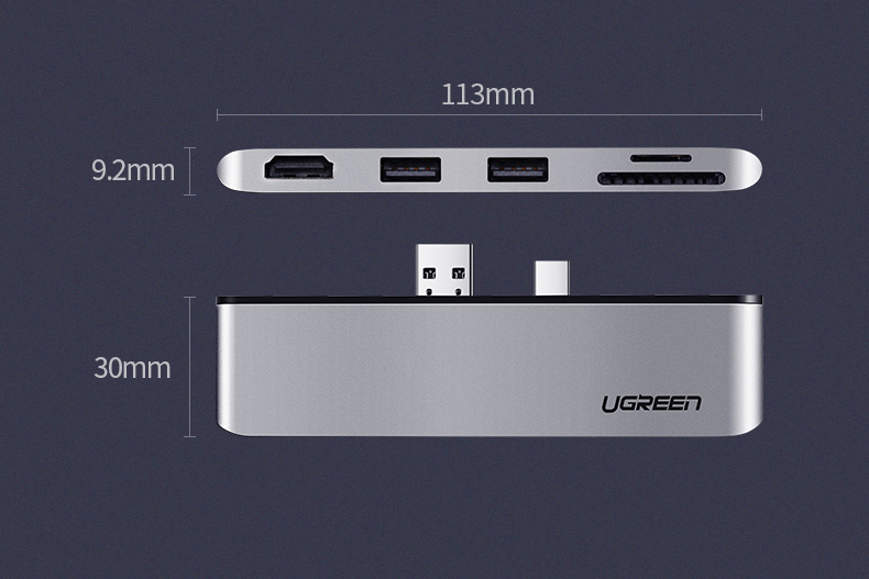 Cổng chuyển gắn Surface Pro 4,5,6 Ugreen 70338