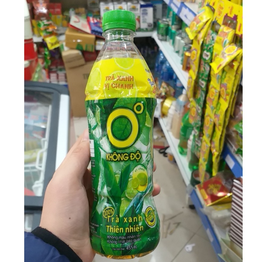 Trà xanh không độ 455ml