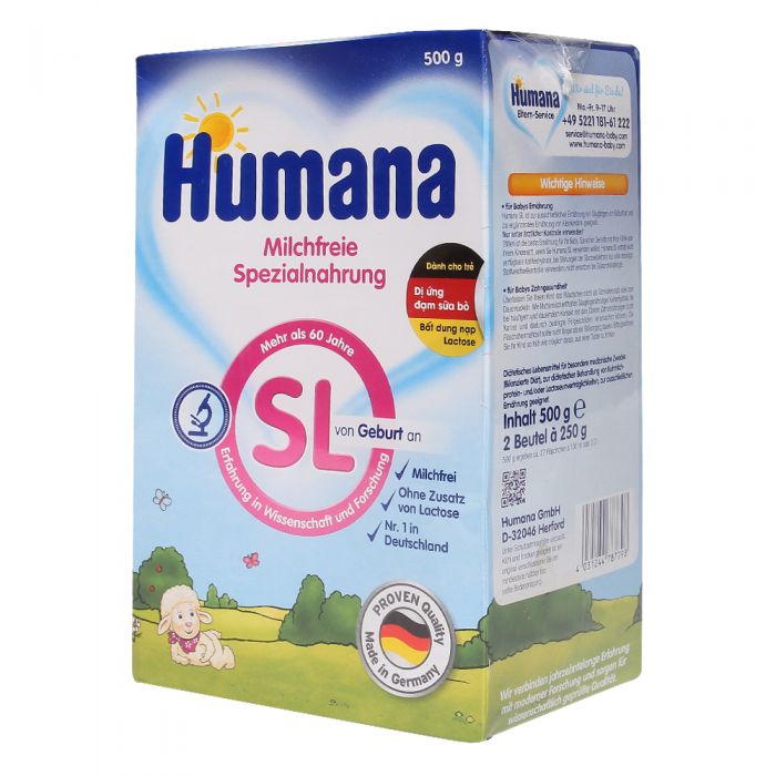 Sữa Humana SL - 500gr dị ứng đạm bò date 07 2021