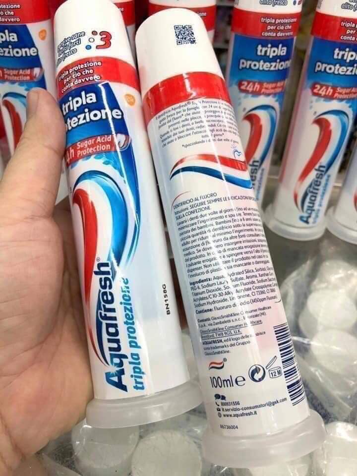 Kem đánh răng Aquafresh ống - UK