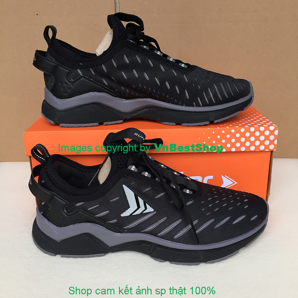 Giày Chạy Bộ Nam&Nữ Biti's Hunter Running DSMH08300DEN/DSWH08300DEN (Đen)