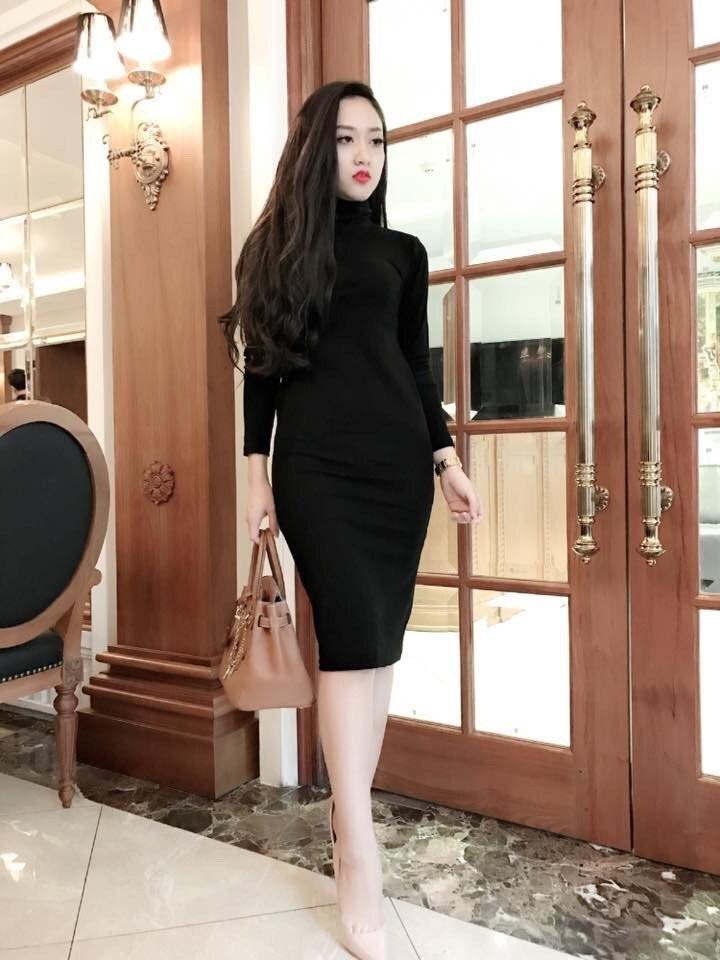 Đầm Body Cổ Lọ (Nhiều màu)