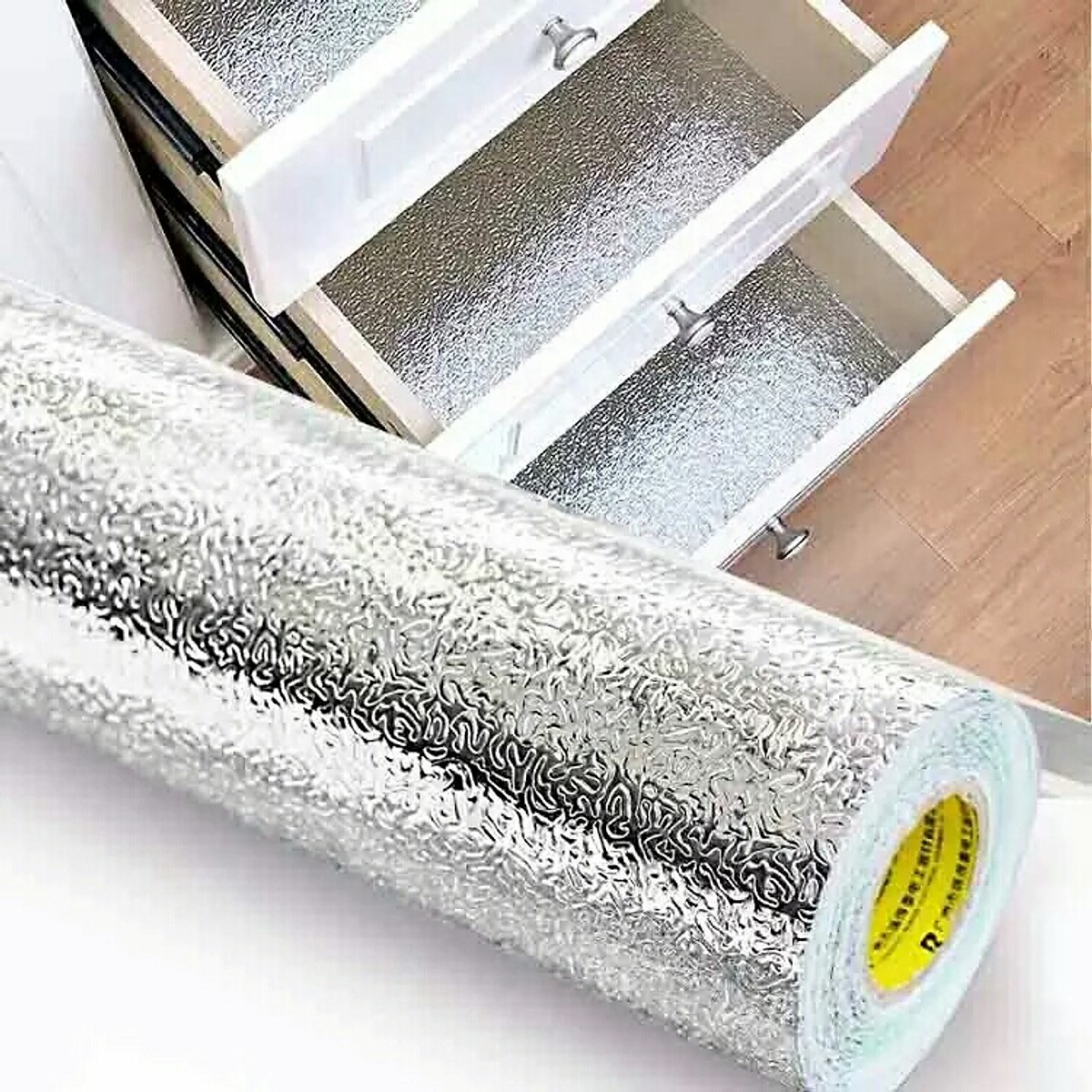 Cuộn Giấy Decal Dán Bếp Dài 3 Mét, Giấy Decal Dán Tường Tráng Nhôm Cách Nhiệt Cao Cấp Chính Hãng miDoctor