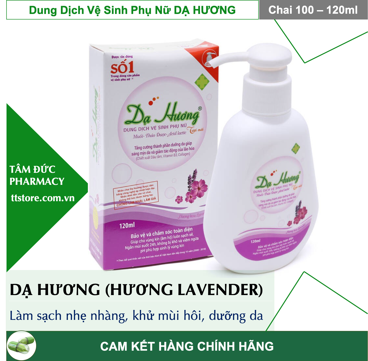 Dung dịch vệ sinh phụ nữ dạ hương - hương lavender