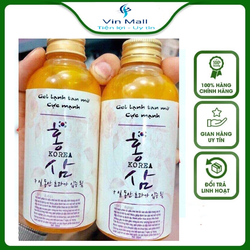 Bộ 2 Gel Lạnh Tan Mỡ Cực Mạnh Hàn Quốc (Mẫu mới)
