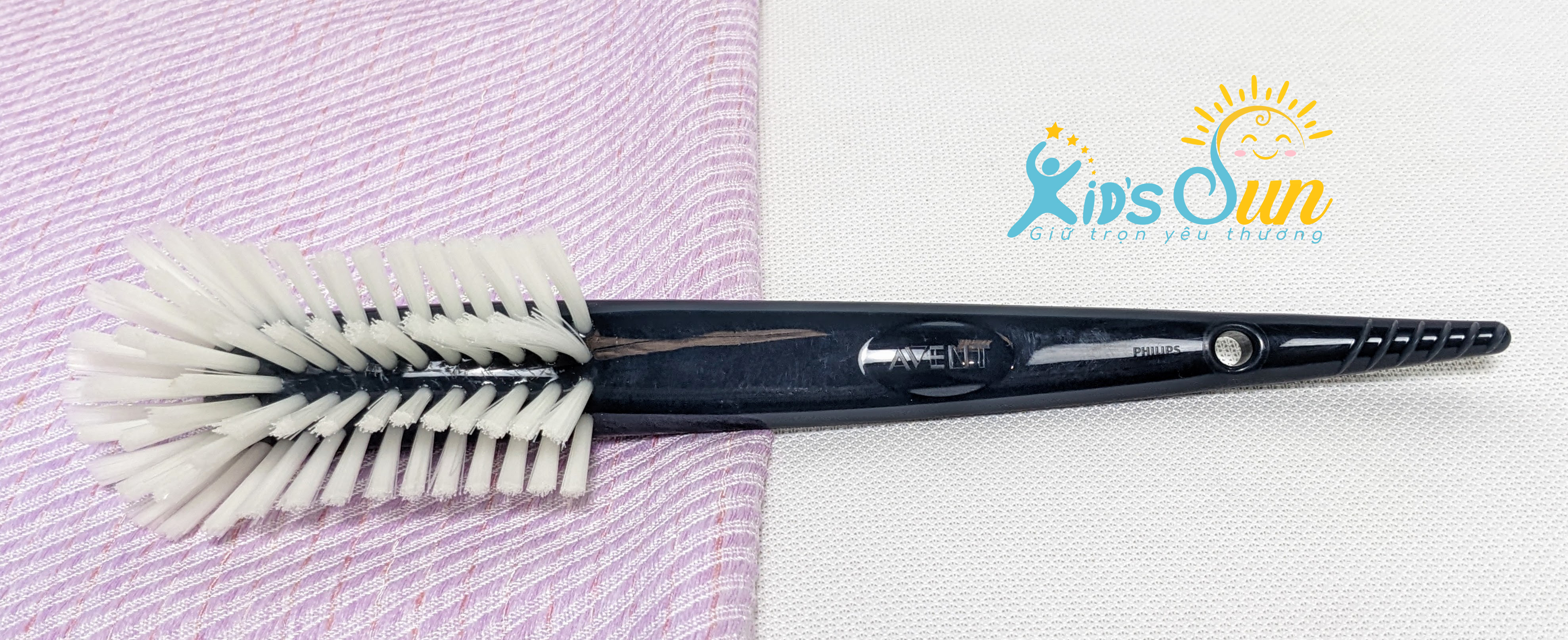 Cây Cọ Rửa Bình Sữa Avent (Cây Lẻ Tách Từ Set Bình Sữa Avent) Màu Đen