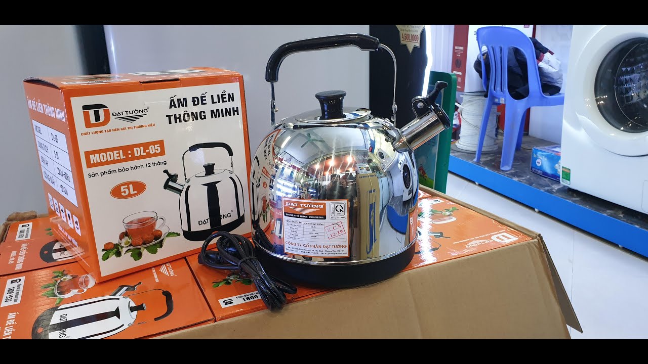Ấm SIÊU TỐC không Ruột 5L - ĐẠT TƯỜNG và ấm 1,8 L