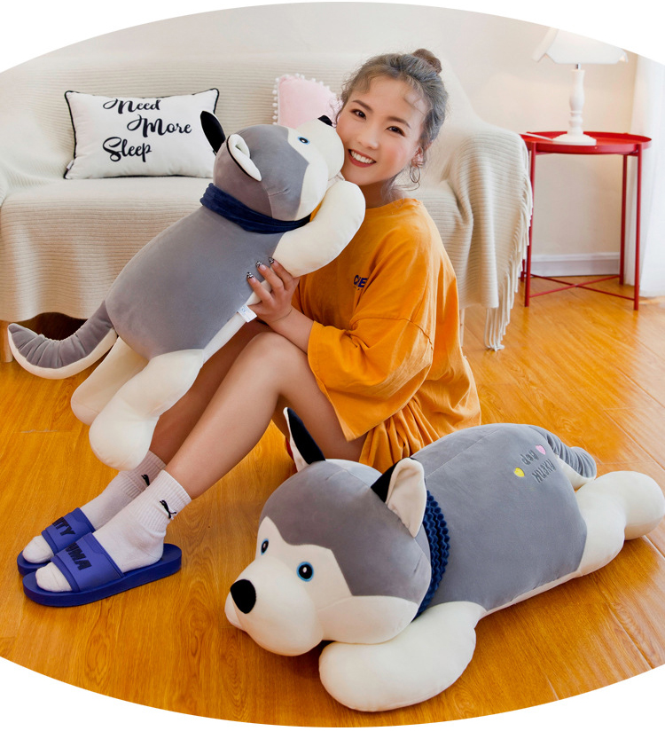 Gấu bông chó bông gòn alaska husky
