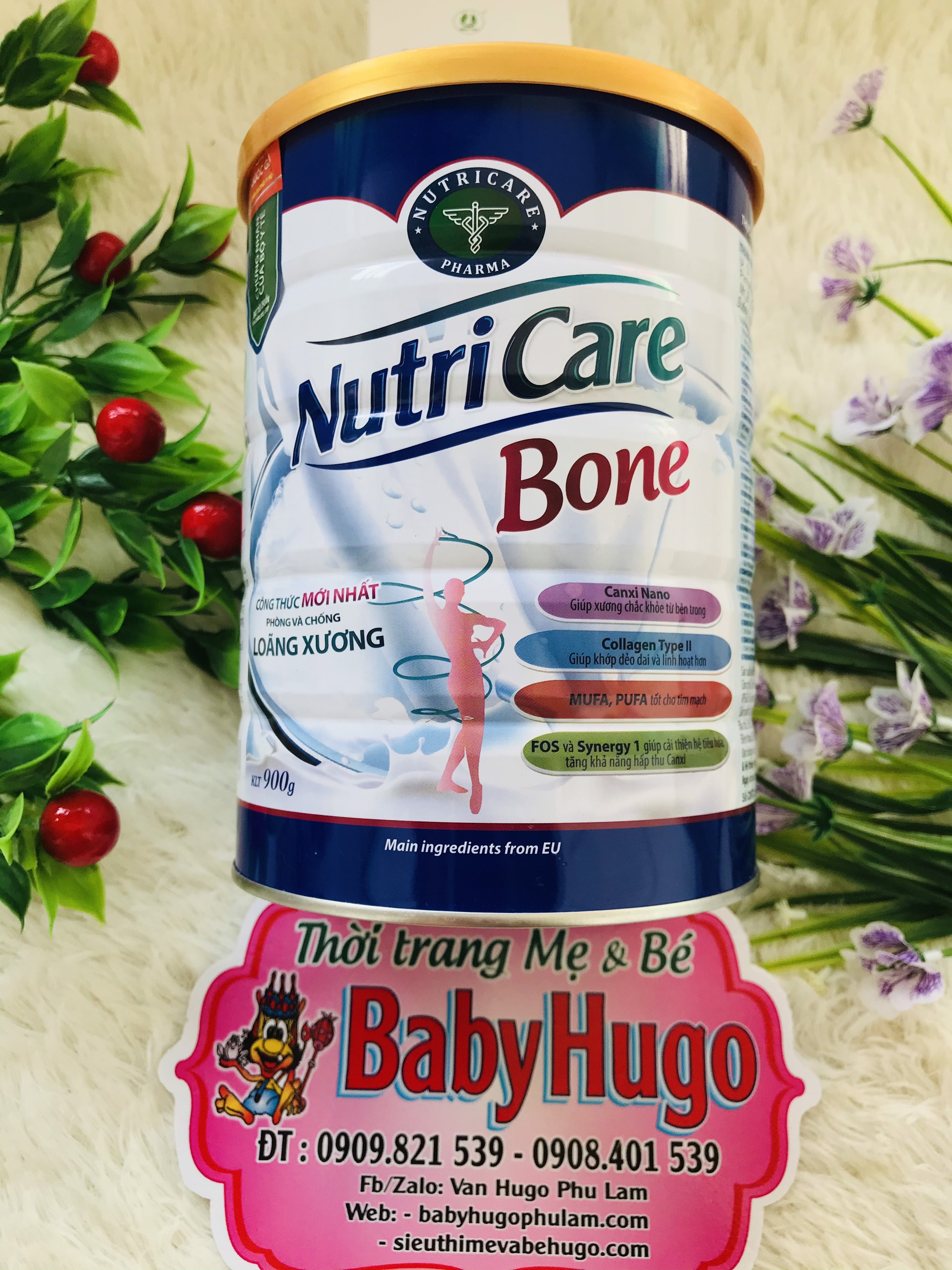 Sữa bột Nutricare Bone - phòng loãng xương, cải thiện xương khớp 900g