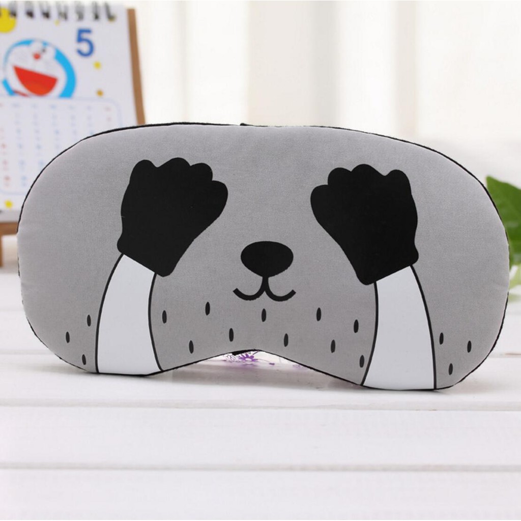 [HÀNG CÓ SẴN] Đồ bịt mắt ngủ bảo vệ mắt giúp giảm bớt căng thẳng hoạt tiết dễ thương(không kèm túi gel)