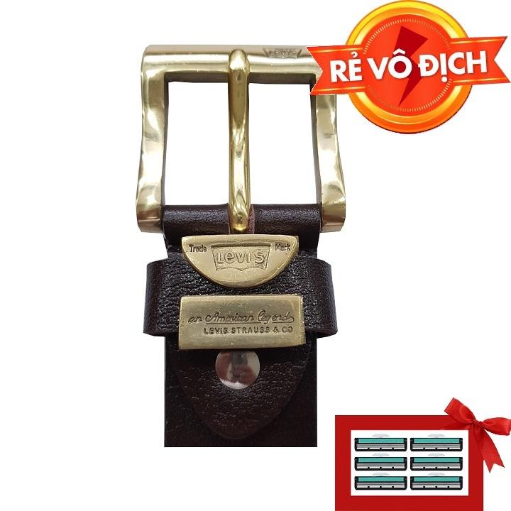 [HCM]Đầu khóa thắt lưng đồng nguyên khối RUby Luxury tặng kèm 6 lưỡi dao cạo râu kép trị giá 60.000 đ