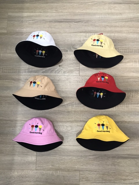 NÓN BUCKET 2 mặt - 3 que kem