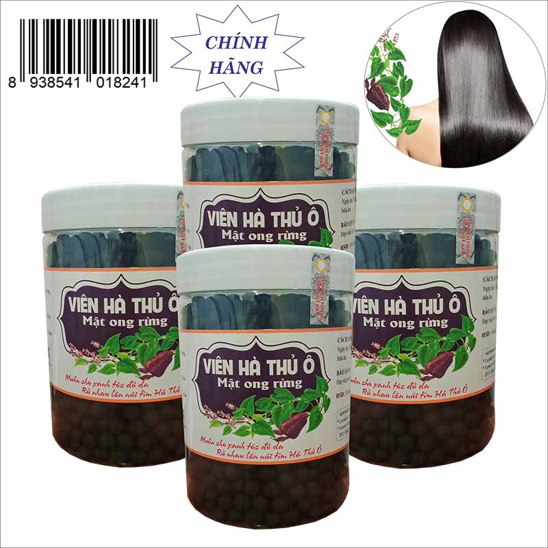 2KG (4 hộp) Viên Hà Thủ Ô làm đen râu tóc