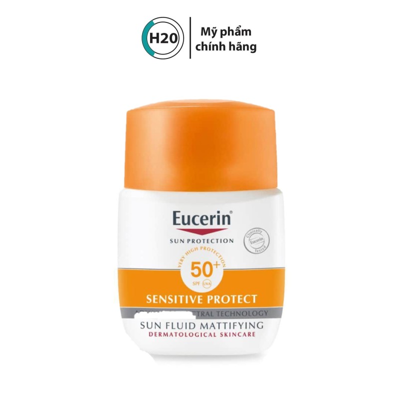 Kem chống nắng Eucerin Sensitive Protect Sun Fluid SPF 50+ 50ml cho da nhạy cảm cao cấp