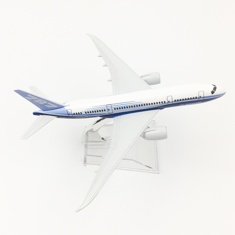 Mô hình bay Boeing 787 16cm + đế trưng bày