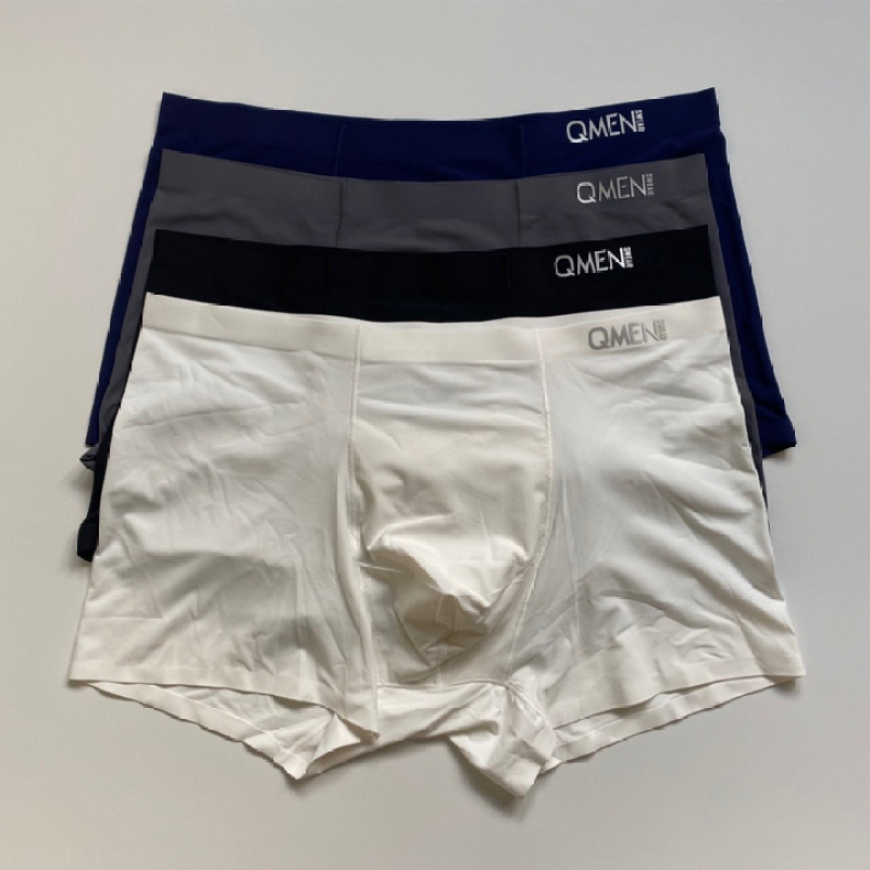 Quần sịp đúc dạng đùi ( boxer ) chất liệu lụa sữa cao cấp , siêu mềm , siêu co giãn và thấm hút mồ hôi LAMITA QL16