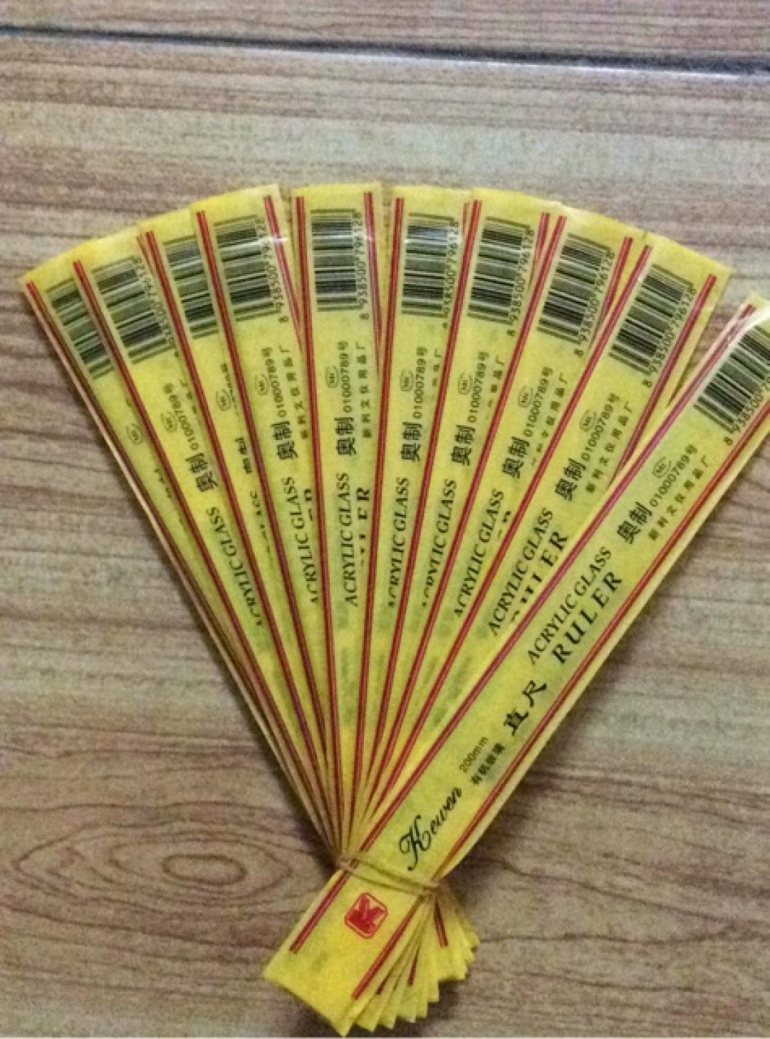 COMBO 2 Thước Kẻ Nhựa TQ Trong Suốt 20cm