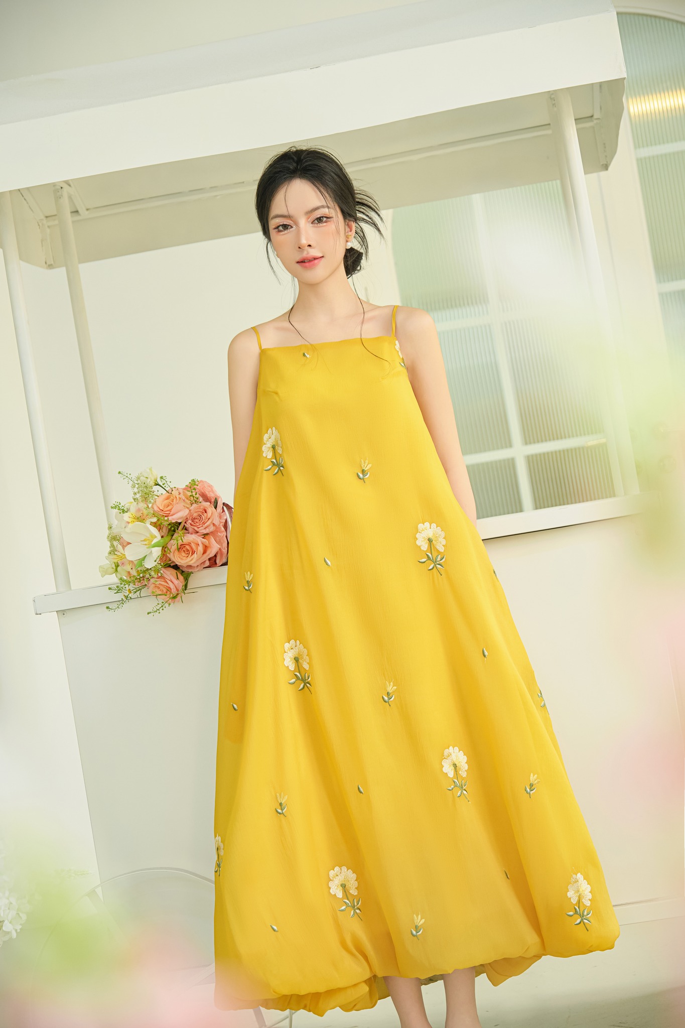OLV - Đầm kiểu bí hoa suông Dress nhiều màu