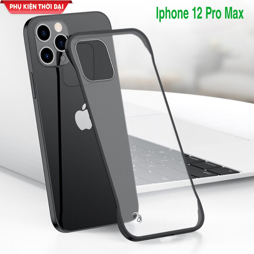 Ốp lưng Iphone 12 Pro Max nhám mờ siêu mỏng chống bám mồ hôi bám bẩn