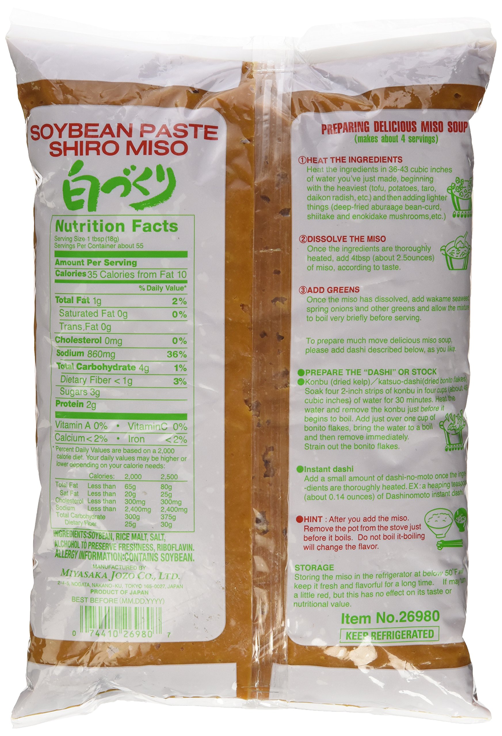 [CHUẨN NHẬT 100%] Đậu Tương SHIRO MISO Nhật Bản 1KG (Dùng nấu súp, canh,...)