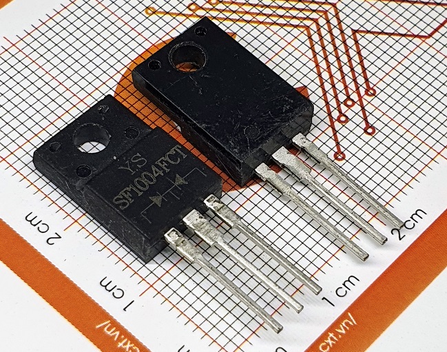 Sf1004fct diode schottky 10a 200v to-220f
