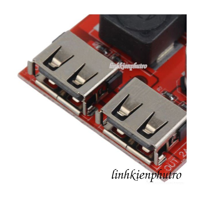Mạch hạ áp 9V/12V/24V/36V ra 2 cổng USB