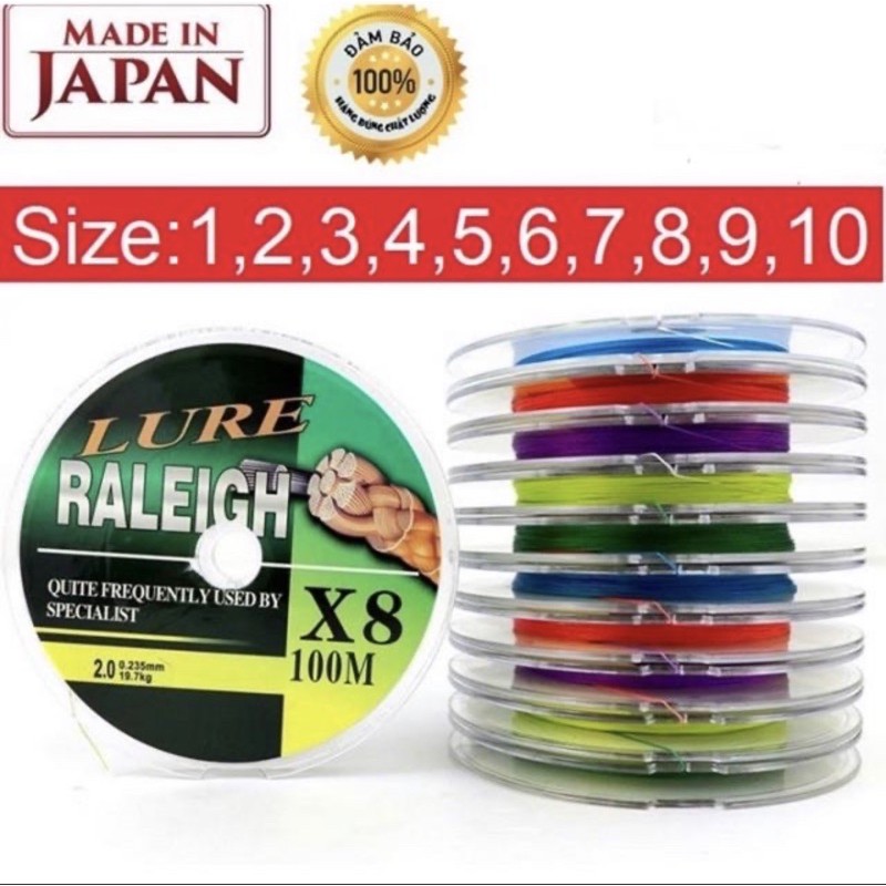 Dù câu cá pe dù câu lure x8 7 màu siêu bền