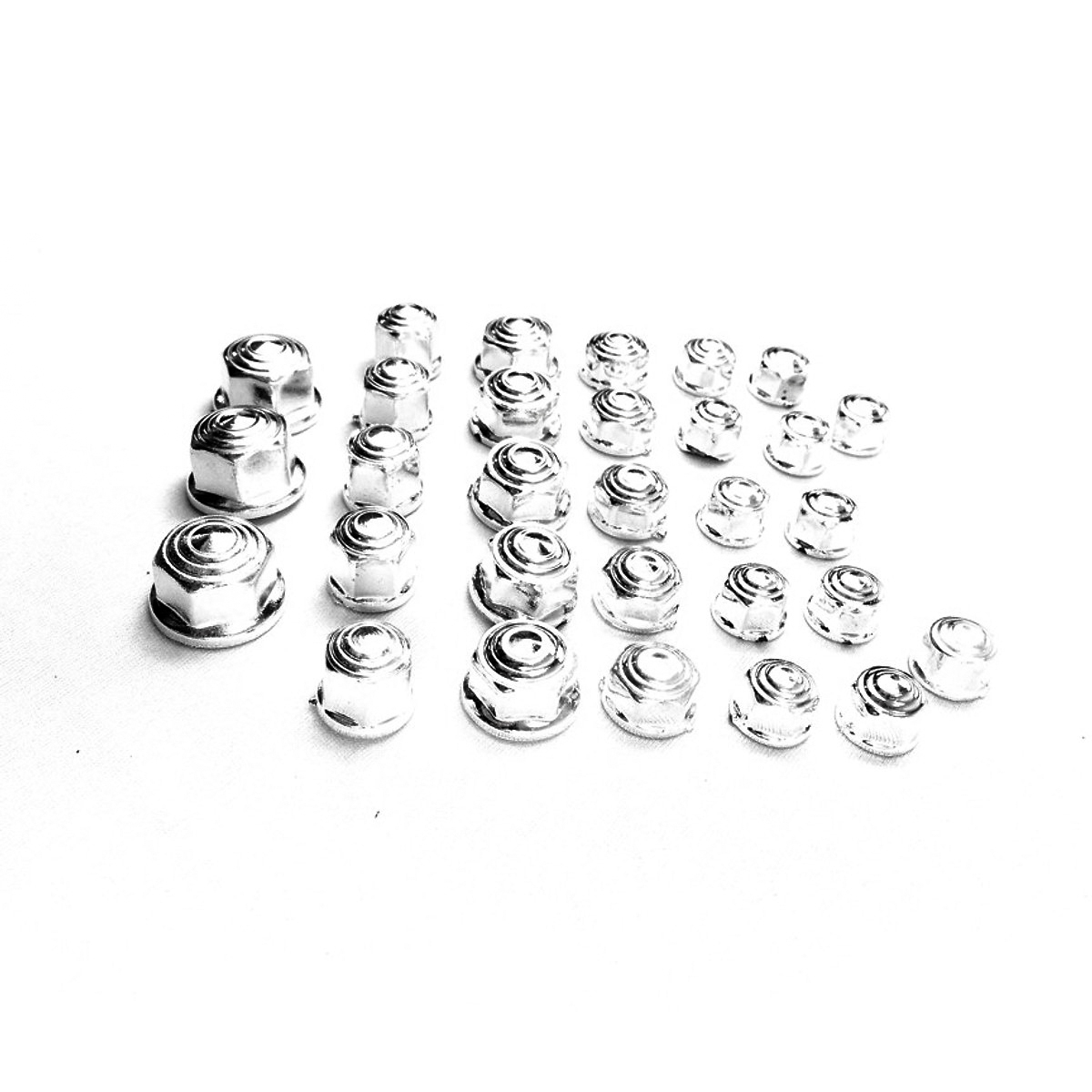 Bộ 30 chụp ốc trang trí xe máy lớn nhỏ nhiều màu giá rẻ - Greennetworks