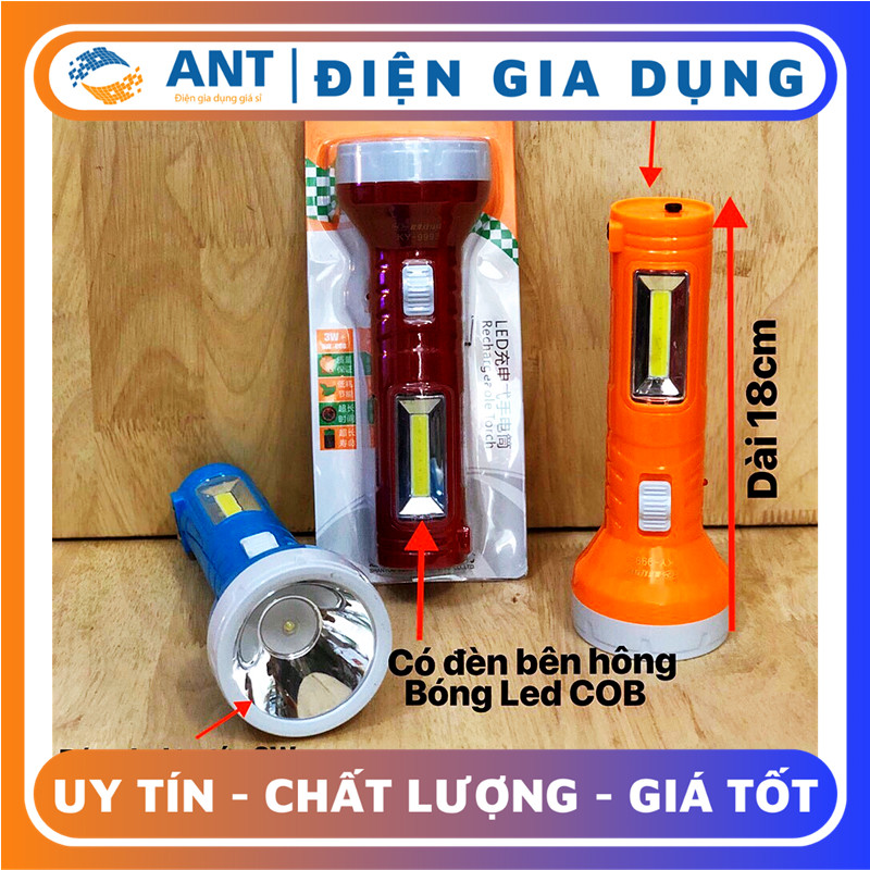 Đèn pin sạc cầm tay 2in1