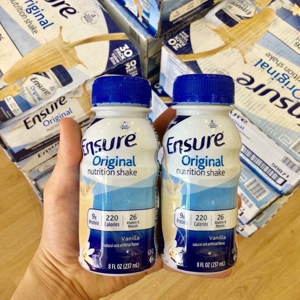 Date 05/2026 Thùng 30 Chai Sữa nước Ensure Original Nutrition Shake (237ml) - Nhập khẩu Mỹ