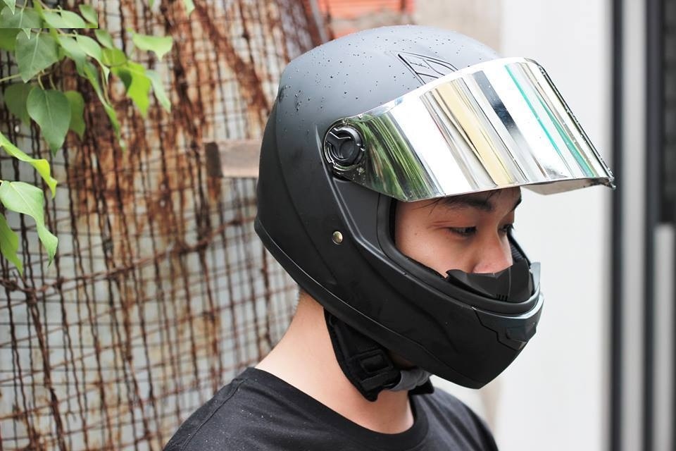 Mũ bảo hiểm fullface Asia M136 đen nhám